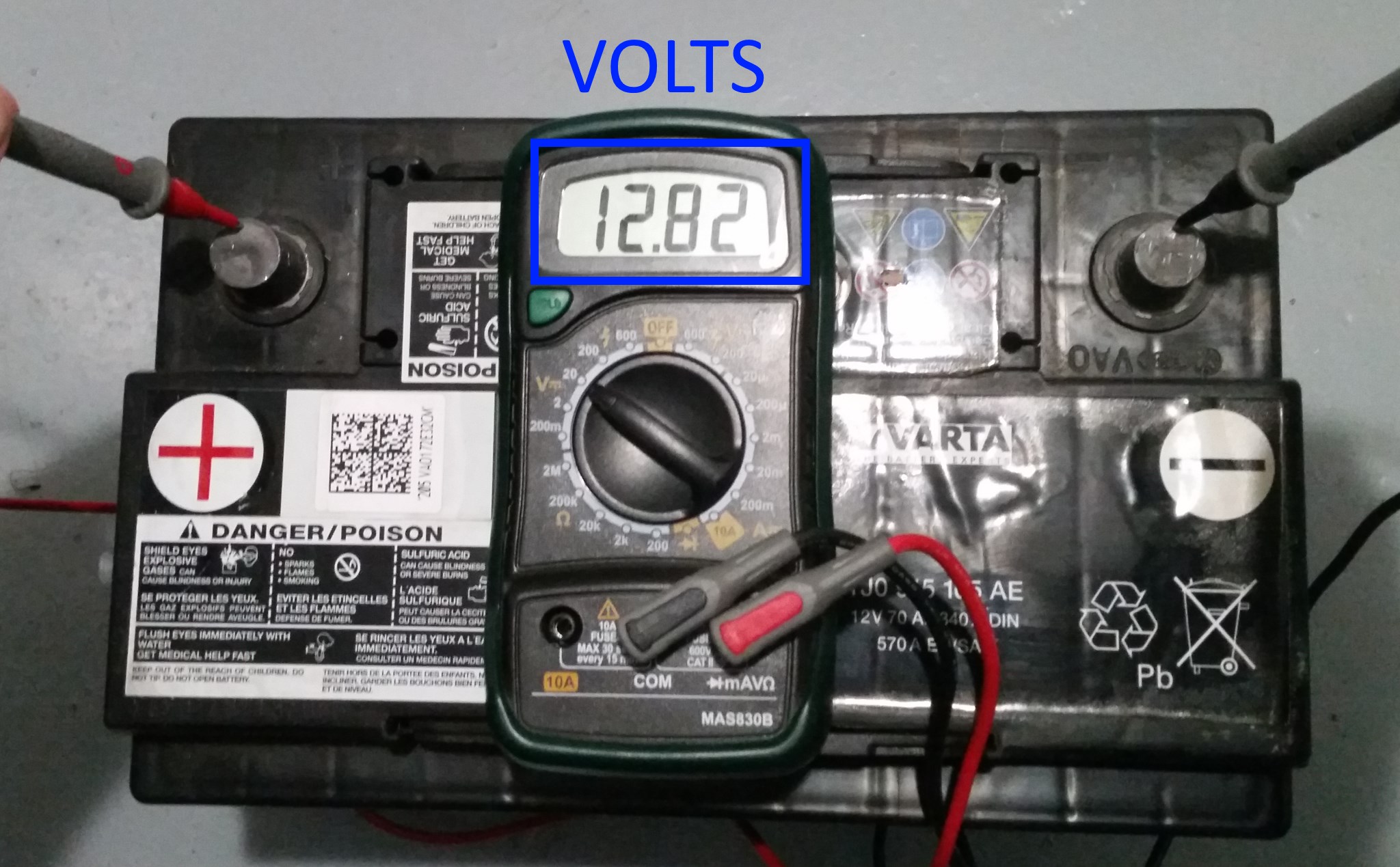 Comment tester l'ampérage d'une batterie de voiture ?